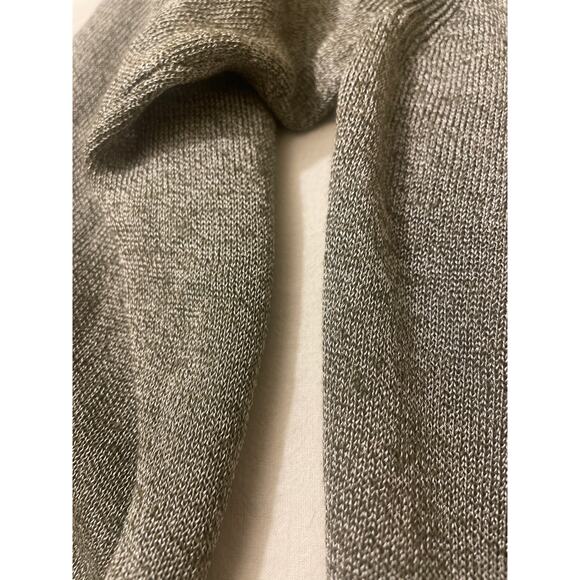 J Crew Womens Size Medium Linen Viscose Blend Sweater Knit Casual Grey Taupe - Picture 7 of 8